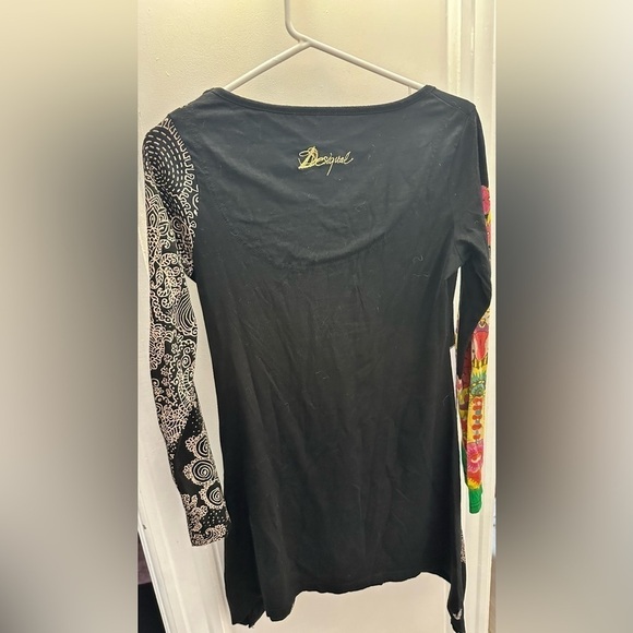 Desigual Long Sleeve Sequin Shirt/Dress - Picture 2 of 8